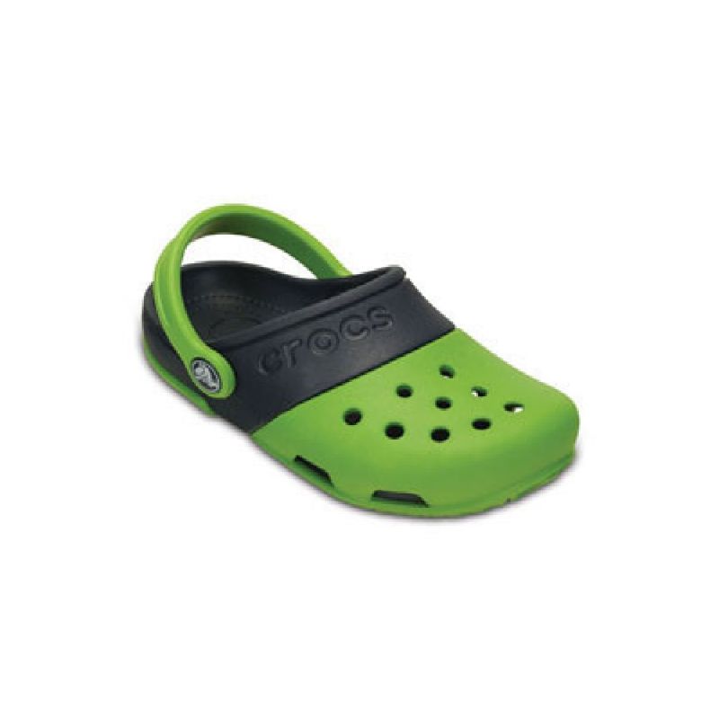 Crocs Kids Electro II Clog Parrot Green/Navy UK 1 EUR 32-33 US J1 (15608-31X)